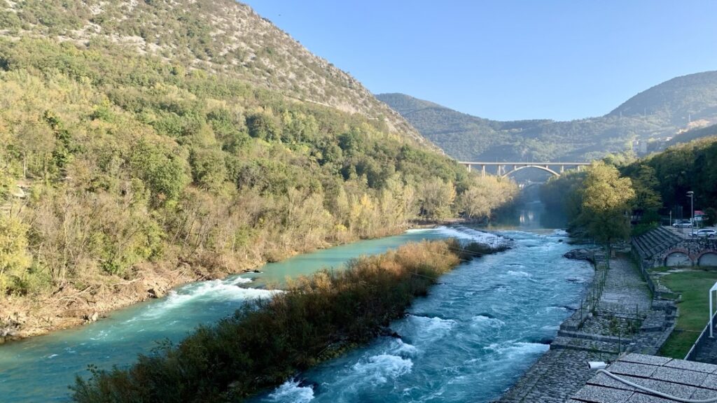 Il fiume Isonzo in Slovenia