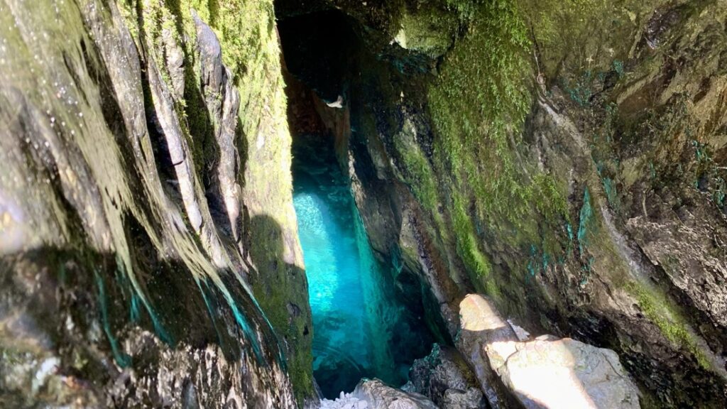 Sorgente del fiume Isonzo in Slovenia