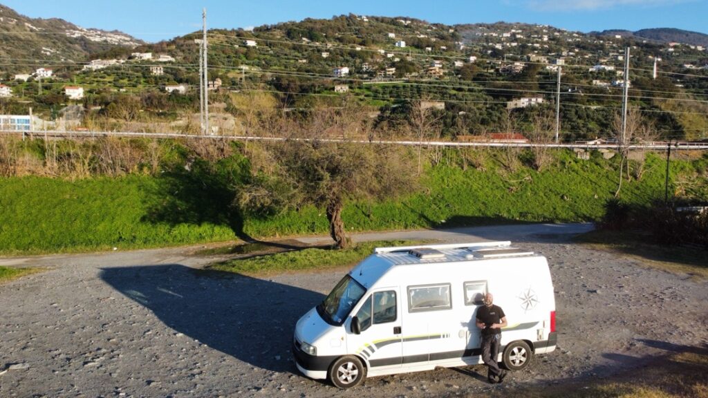 Io e il van in Calabria